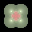 Transparent fractal mandala