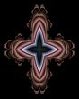 Rosy satin cross