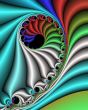 Satin fabric swirls