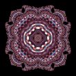 checker board mandala pincushion