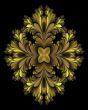 Shades of gold mandala medallion