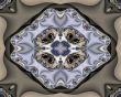 Pale satin medallion