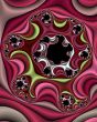 Satin fabric swirl