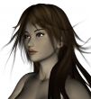 3d rendered brunette beauty