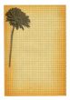XXL size stained squared paper page with flower motif