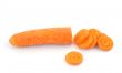 close-up of chopped carrot on white #2
