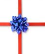 colorful gift with shadow isolated on white