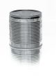 food tin can on white