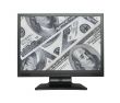 Wide LCD screen with dollar background