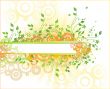 Abstract floral frame
