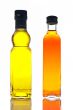 Bottles of olive oil and vinegar