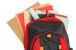 Backpack with school material