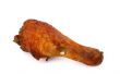 fried chicken leg on white background