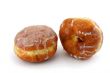 iced donuts on white