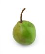 single pear on white