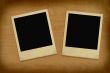 two vintage photo frames