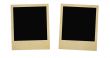 two vintage photo frames