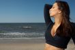 Beautiful Woman at seaside