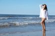 Beautiful Woman at seaside