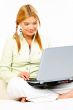 Beauty with laptop