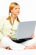 Beauty with laptop