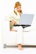 Beauty with laptop