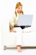Beauty with laptop