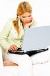 Beauty with laptop