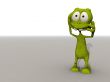 toon alien in shock
