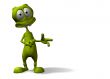Toon Alien Pointing