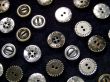 Metal Buttons on Black Velvet