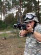 Soldier with rifle