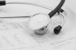 echocardiographical test results with stethoscope