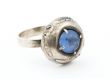 vintage ring with blue gem