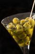 Glass of olives