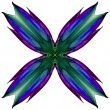 Feathered cross