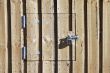 Wood Fence with Lock