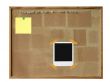 cork board with photo frame