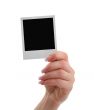 hand with photo frame