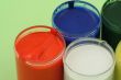 multicolored paint pots