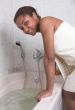 Having a bath