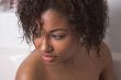 Black woman in bath