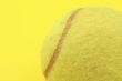 tennis ball profile on yellow