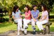 Chatting In Park
