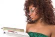 Reading a book