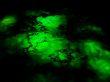Green interstellar gas