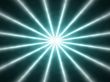 Neon blue 16 point star
