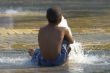 Child playing in Water