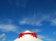 Big top circus and blue sky