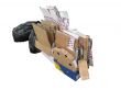 Cardboard rubbish and plastic bags